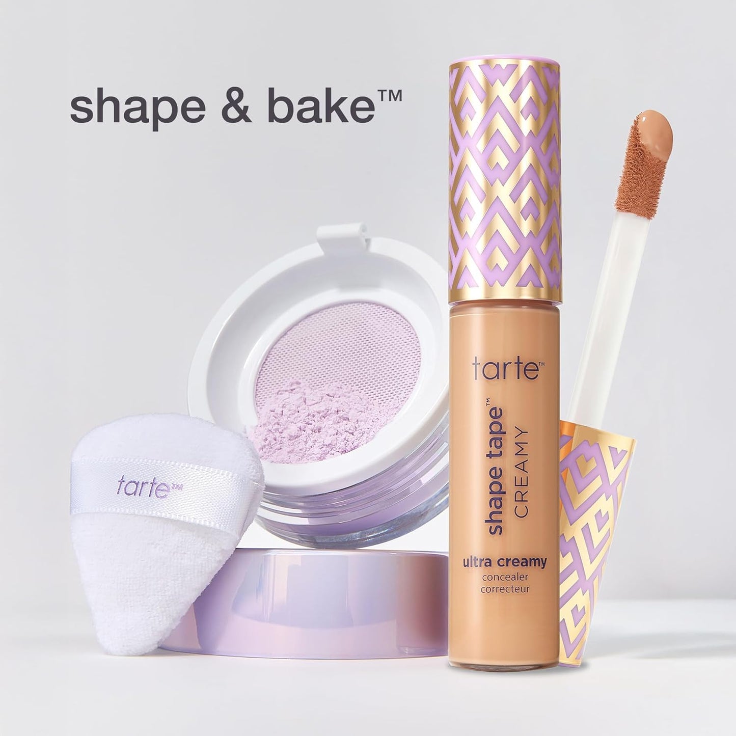 Tarte Shape Tape Concealer & Creaseless Setting Powder | Full Coverage, Long-Lasting Formula