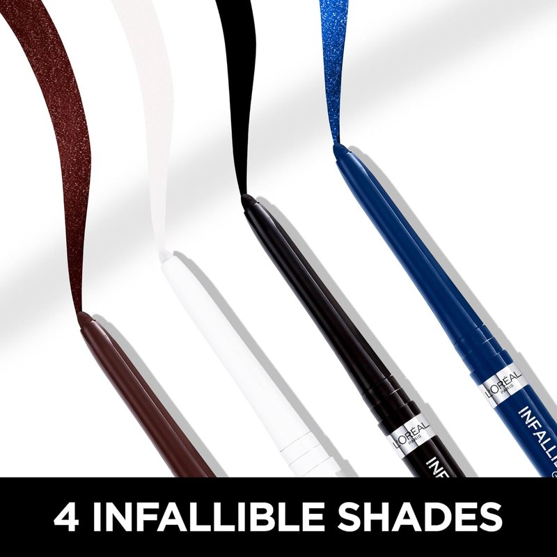 L'Oreal Paris Infallible Grip Eyeliner Pencil - Waterproof, Smudge-Resistant, 36HR Wear | Brown Denim, 0.01 Oz