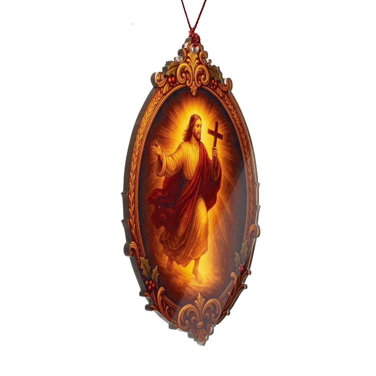Christian Christmas Ornament 2026 - Religious Christmas Ornaments - Acrylic Ornament Christian Christmas Decor Gifts for Friends, cowoker, Men, Women, Office RUSATEN Tmlnativity