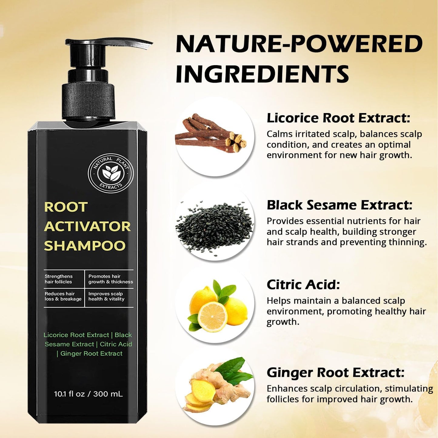 Spar𝓉𝒶𝓃ˢ Root Activator Shampoo– Anti Hair Loss Treatment | Reduces Shedding, With Natural Regrowth Formula | Thickening & Nourishing For All Hair| Reduce Shedding,Smooths Hair, 1PCS