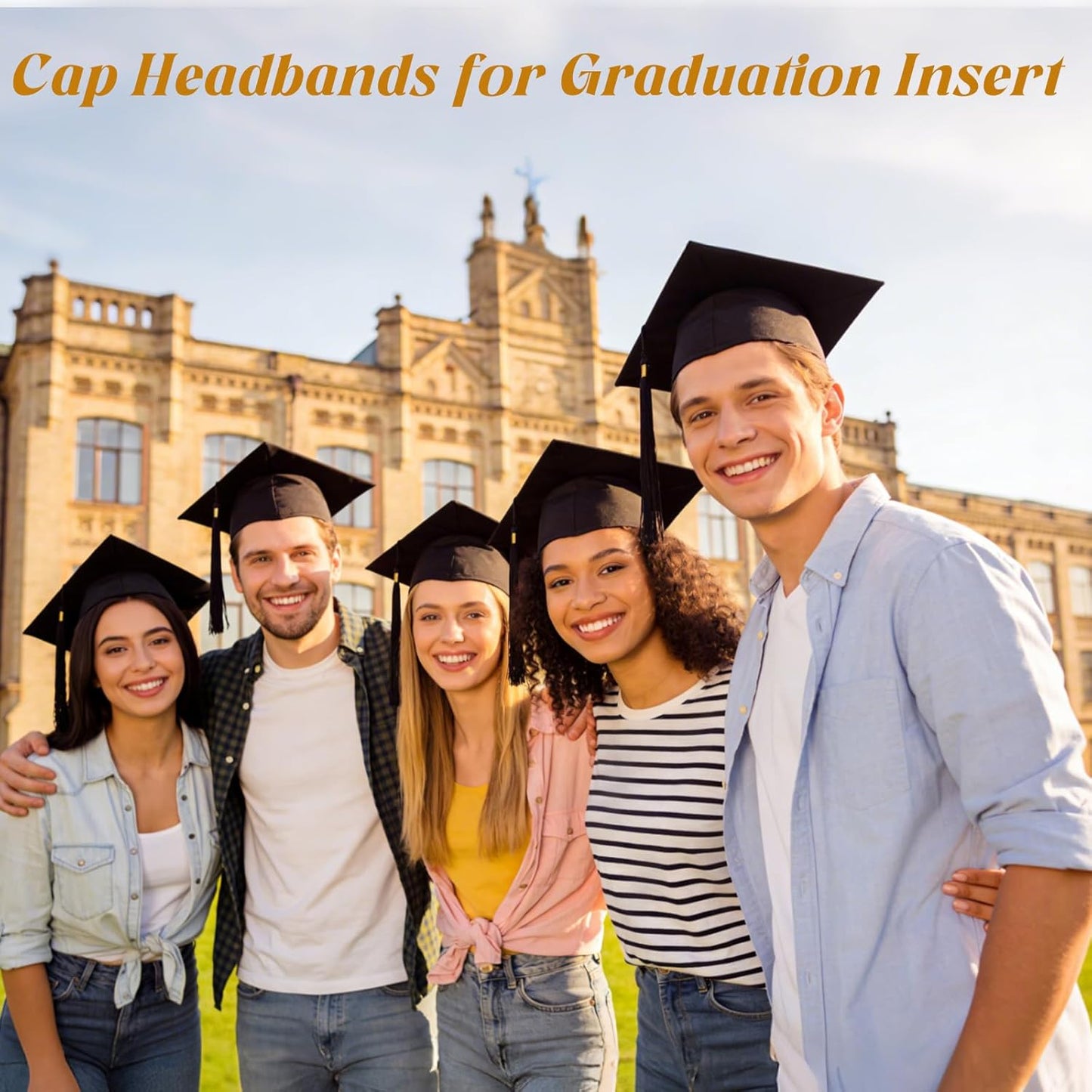 Graduation Cap Headband Stabilizer - Anti-Slip Hair Band for Women | Hat Accessory for Graduates & Students