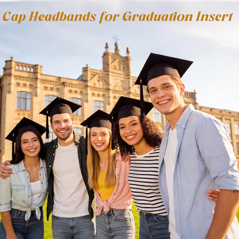 Graduation Cap Headband Stabilizer - Anti-Slip Hair Band for Women | Hat Accessories for Graduates