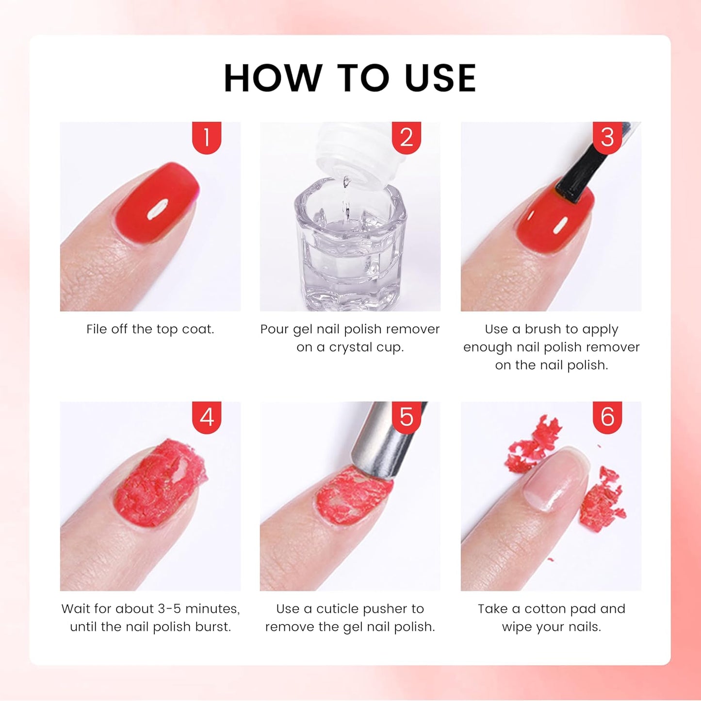 Nail Gel Polish Remover - Acetone 120ml for Acrylic, Dipping Powder & Gel Nails | Gentle & Effective Formula