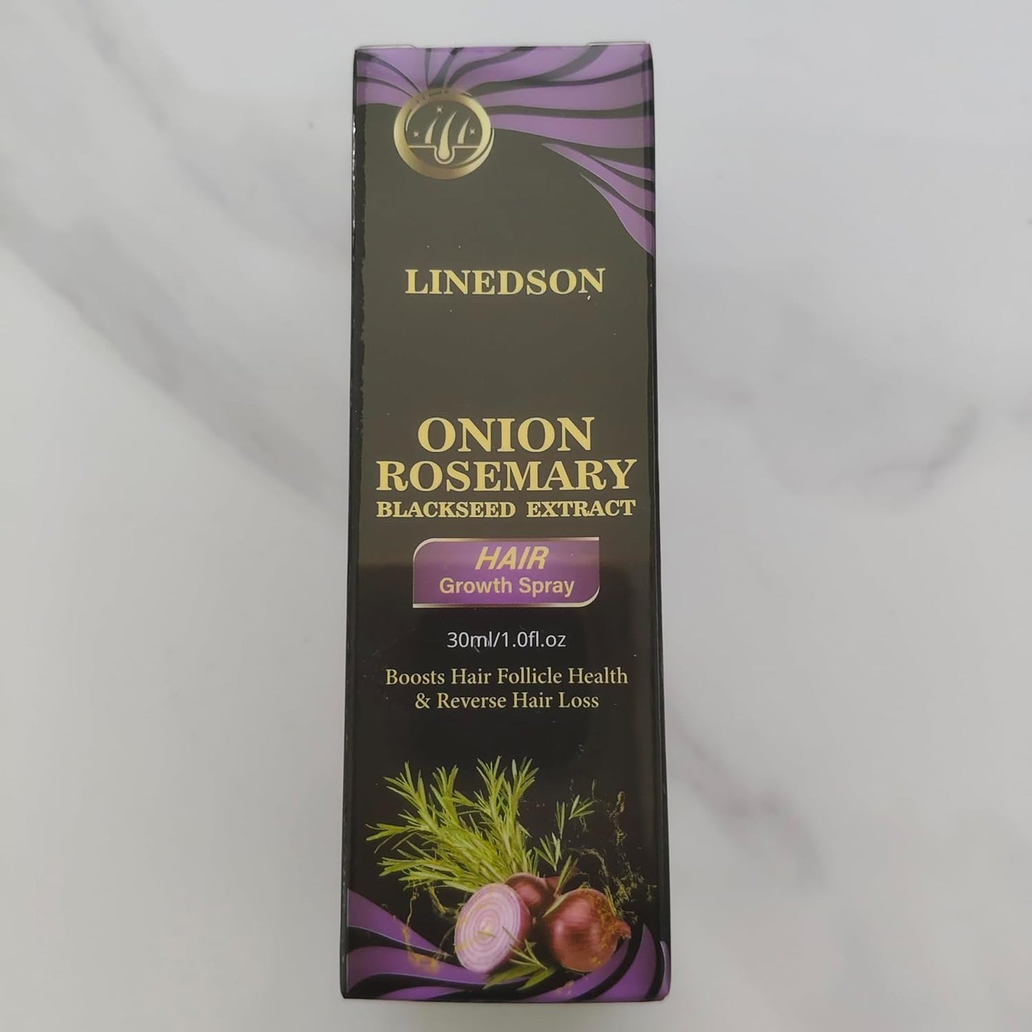 Hair Growth Spray - Rosemary, Onion & Black Seed Formula for Hair Loss Control | Nourishing & Strengthening