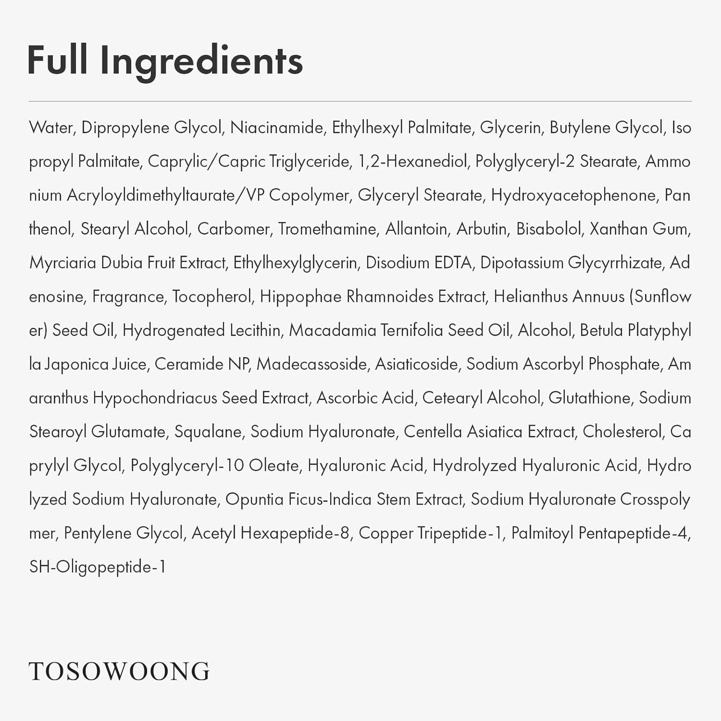 TOSOWOONG Dark Spot Remover Cream - Advanced Niacinamide Formula for Face | 50g (1.76 oz)