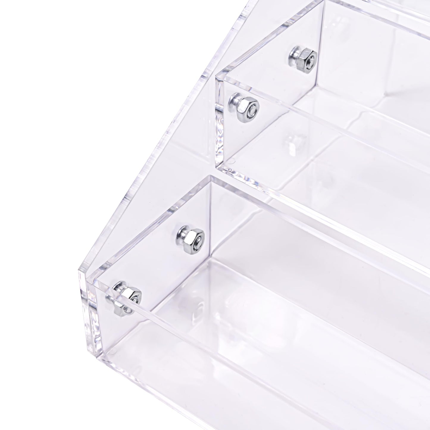Kingtaily 7 Tiers Layers Organizer Rack Stand Holder Large Capacity Acrylic Clear for Nails Polish Essential Oil Lipstick and Sunglasses