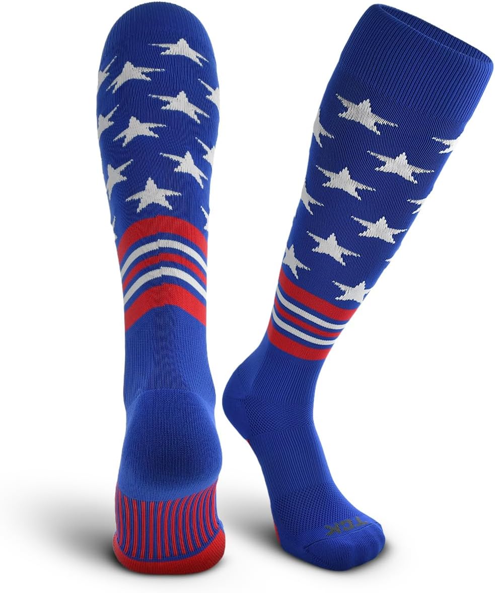 Baseball Socks - USA Made American Flag & Patriotic Design | Youth & Adult Sizes Available