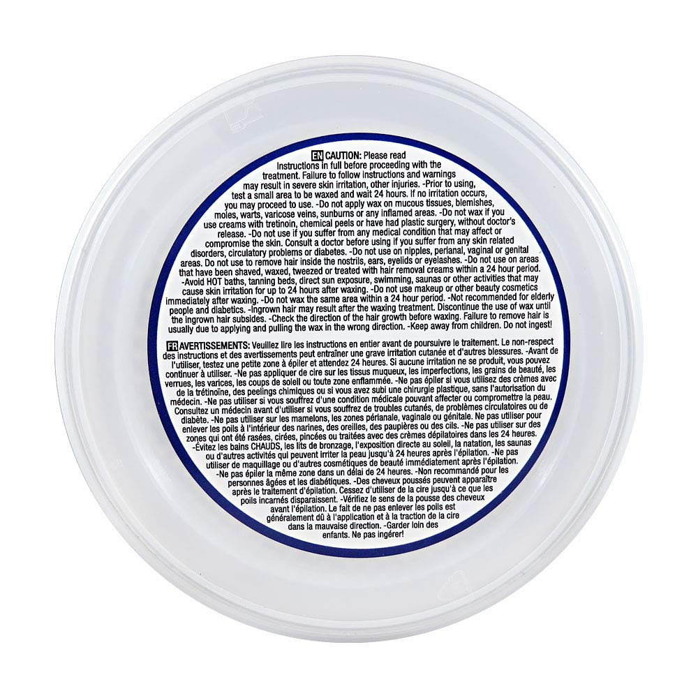 Waxness Hard Wax Tin Azulene 14 oz (400 g) – Stripless Professional Hard Wax with Azulene for Face & Body – Made in Italy