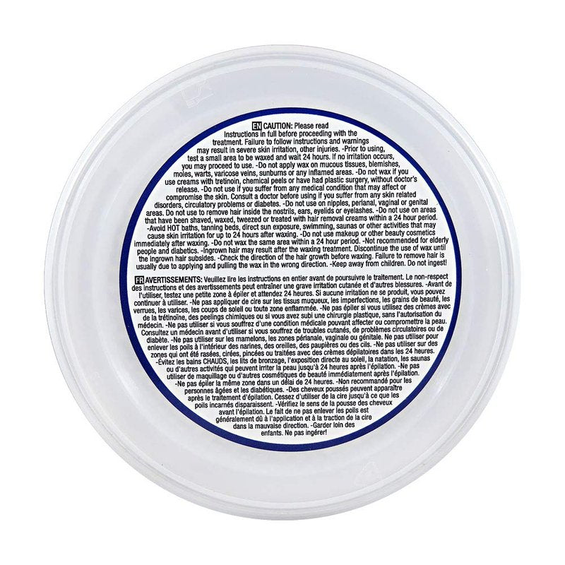 Waxness Hard Wax Tin Azulene 14 oz (400 g) – Stripless Professional Hard Wax with Azulene for Face & Body – Made in Italy