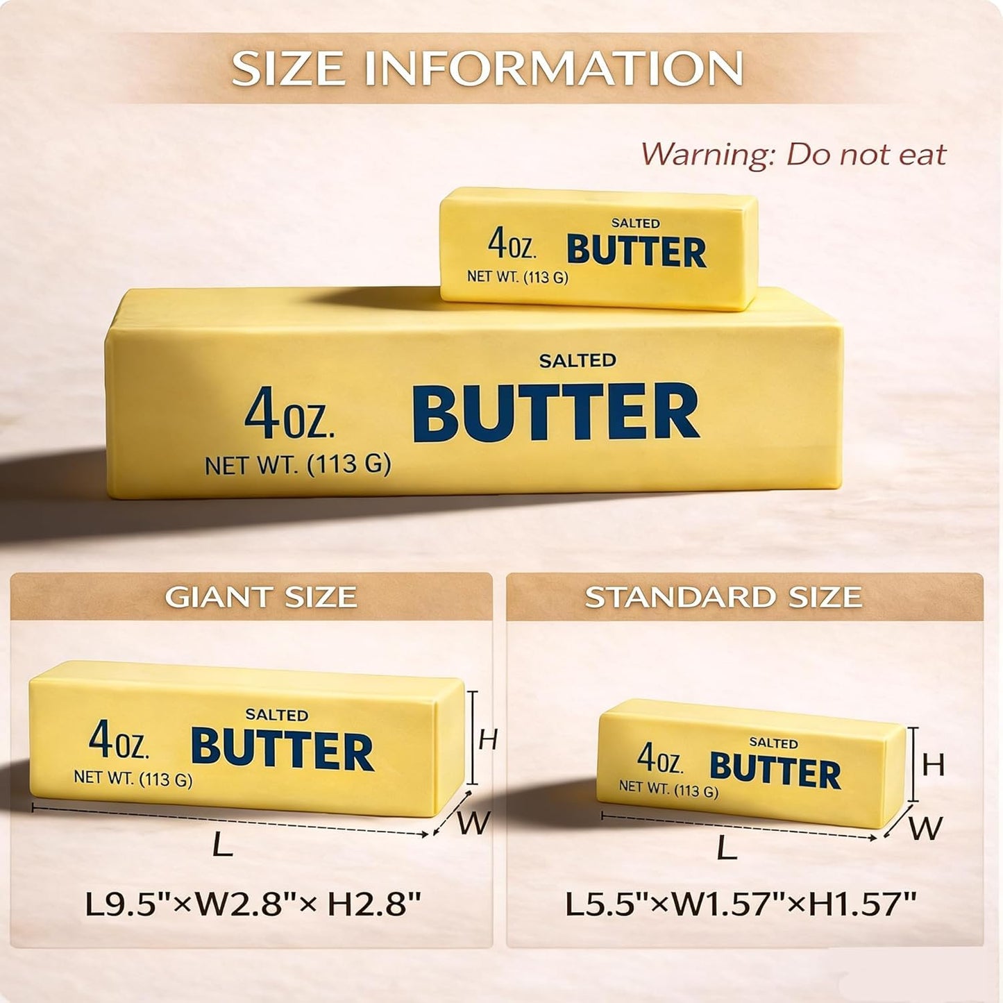 1pcs Squeeze Butter Squishy Toy, Pack Sensory Stress Relief Squishies Soft & Stretchy Fidget Toys for Anxiety Relief Party Favors (Dumpling Squishy Butter) (Large)