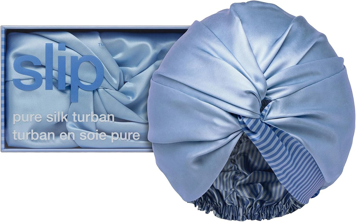SLIP Pure Silk Turban - 100% Mulberry Silk, Ultra Soft & Gentle on Hair, Prevents Breakage & Frizz