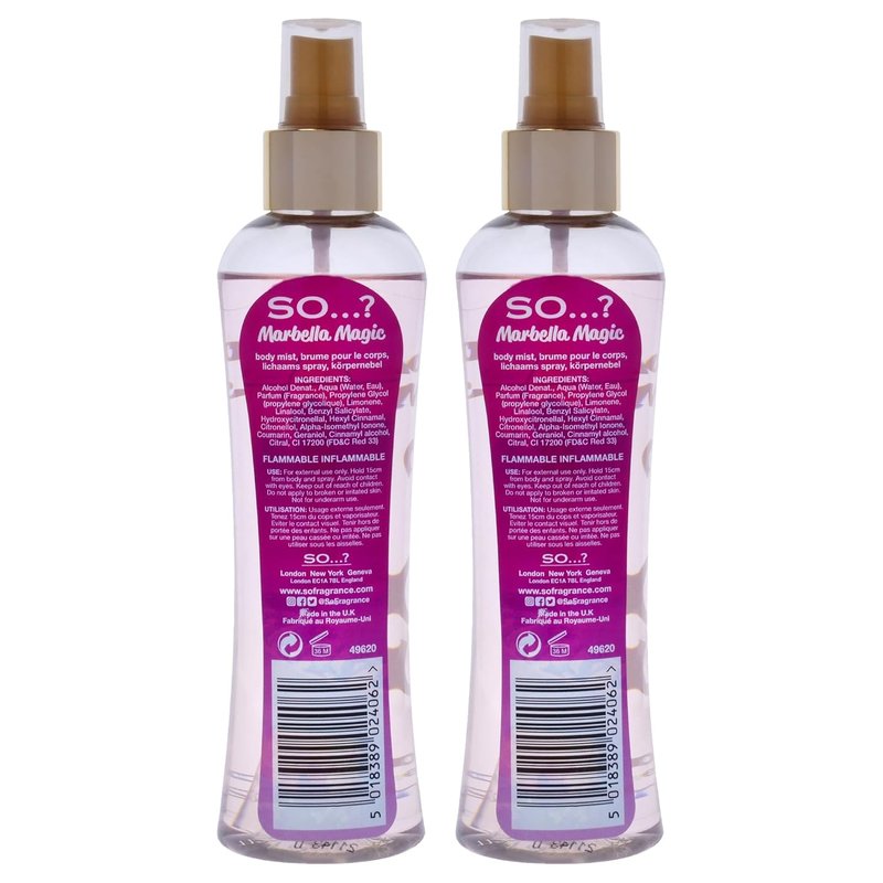 Marbella Magic Body Mist for Women - Refreshing Fragrance - 6.9 oz | Pack of 2