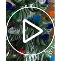 Small Twist-Style Ceramic Christmas Tree Light Ornaments - 144 Pack