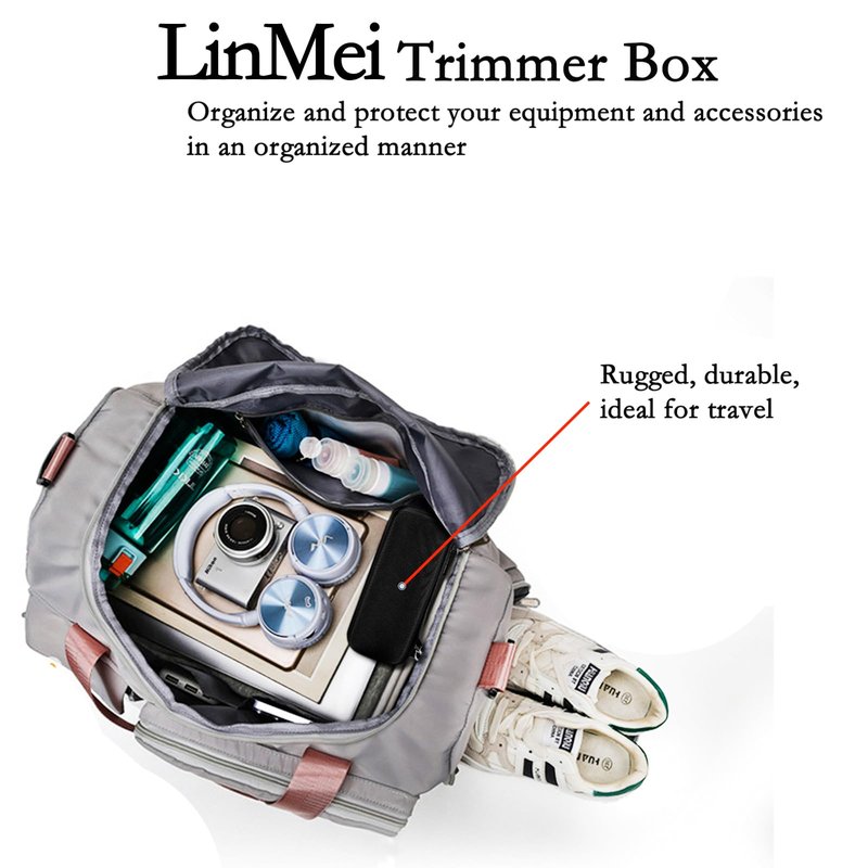 LinMei Hard Case for One Blade Trimmer QP2724/90, QP2834/70, QP2630/72, Waterproof Shaver Organizer Shockproof Travel Storage Box for Charger & Accessories