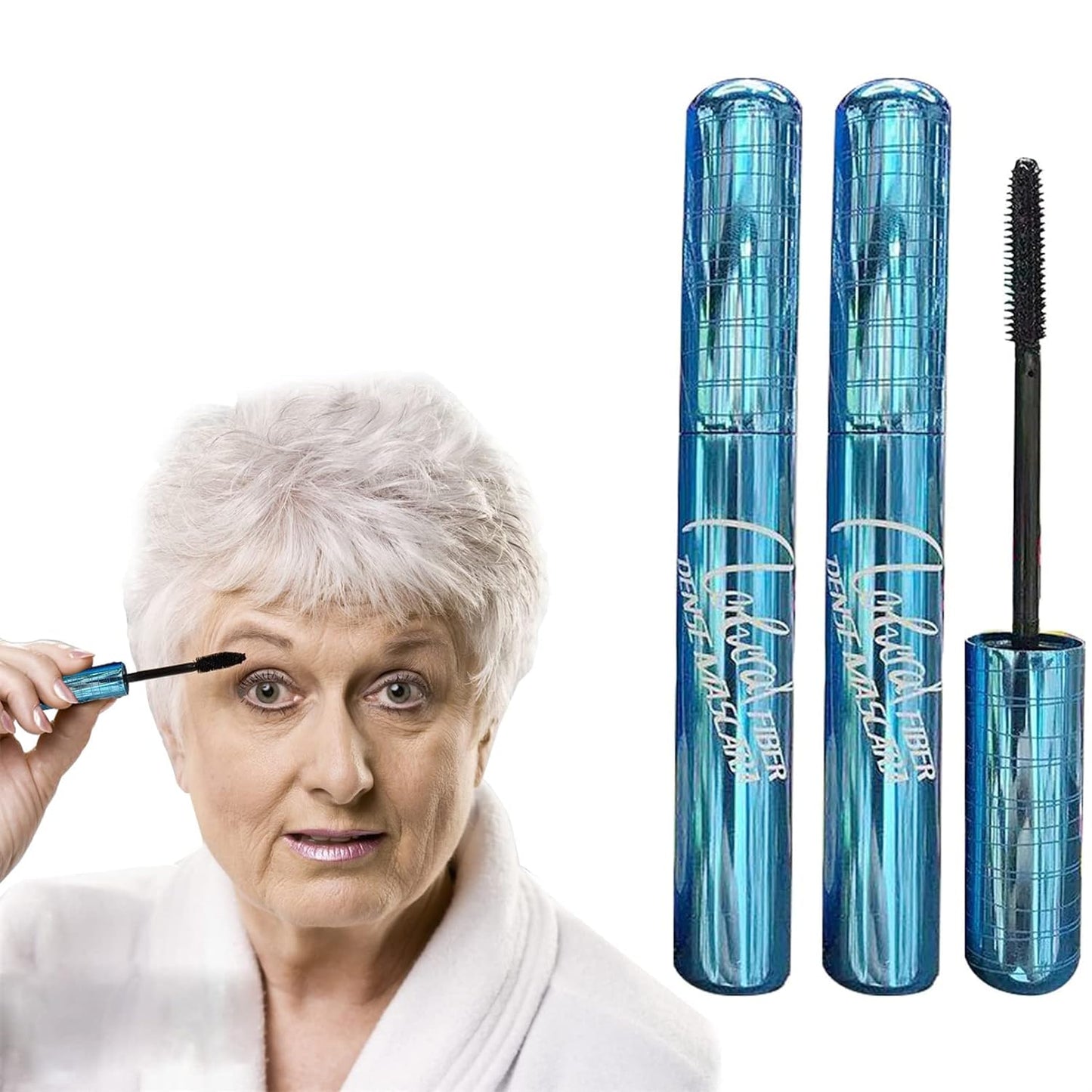 Volumizing Mascara for Seniors | Hypoallergenic, Waterproof Formula for Thinning Lashes - Black (1pc)