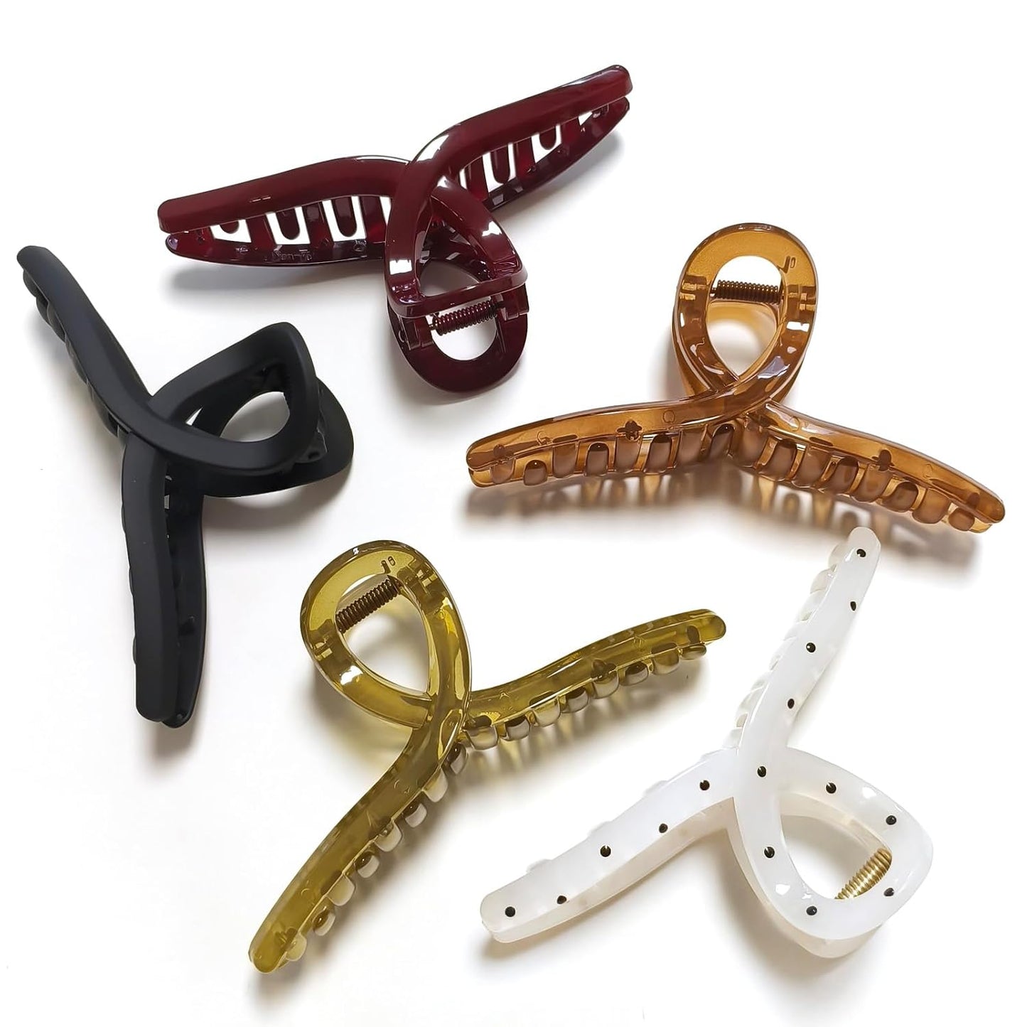 Extra Large Claw Clips - 5 Inch Jumbo No Slip Hair Clips for Thick Long Curly Hair | 2 Pack