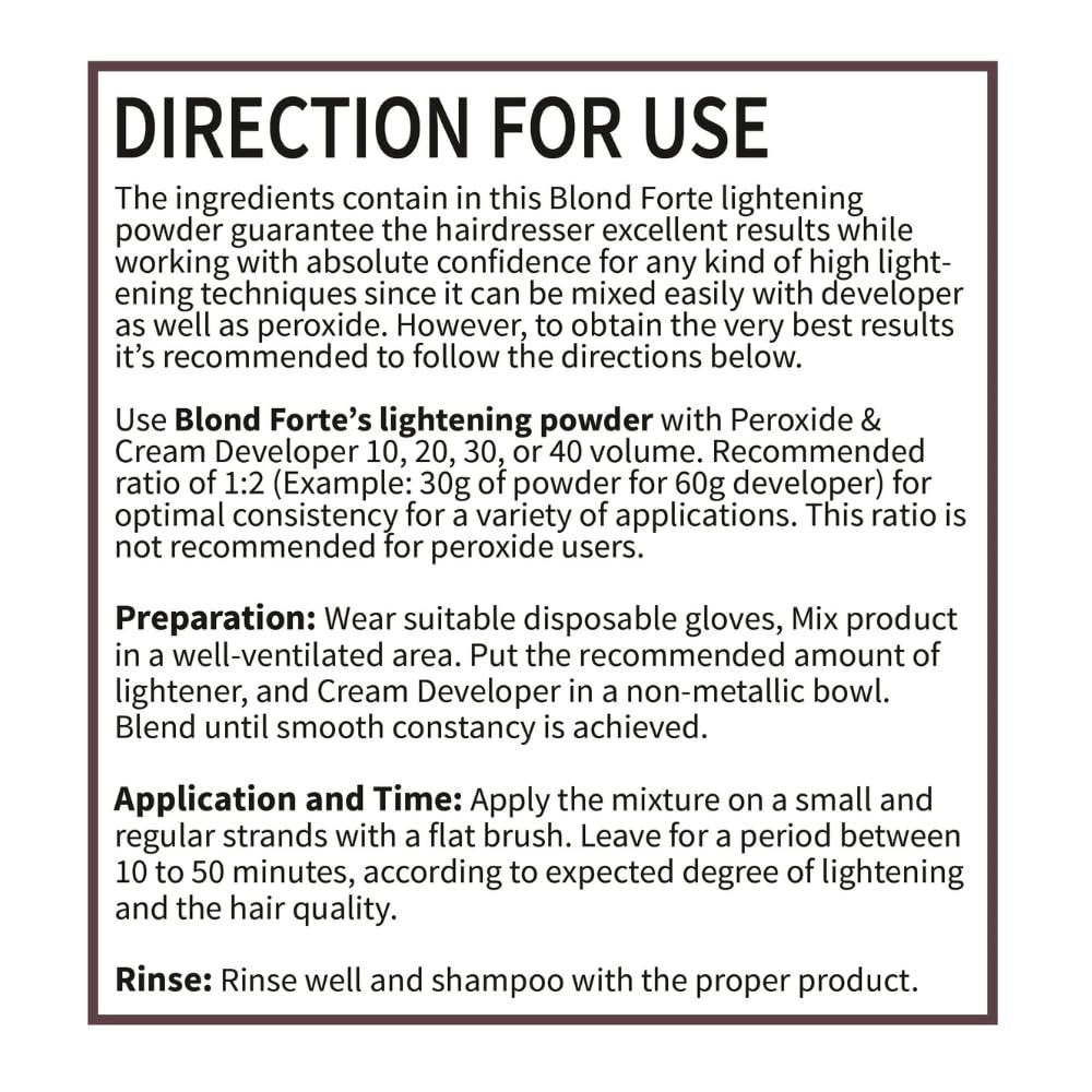Perfect Blond Extra Strength Hair Dye Toner - 1.1 Pound Tub | Professional Lightener Made in Italy