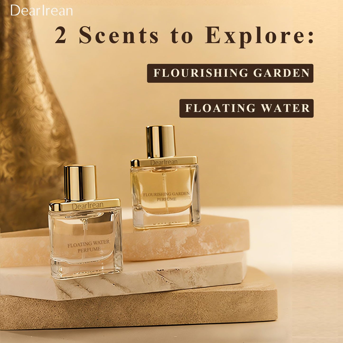 Dear Irean Perfumes for Women, Long Lasting Floral Romance Luxury Perfume with Rose and Jasmine, Mini Samples Travel Size Portable Perfume, Perfect Gifts for Teen Girls, Ladies, Women, Men, 0.34 Oz