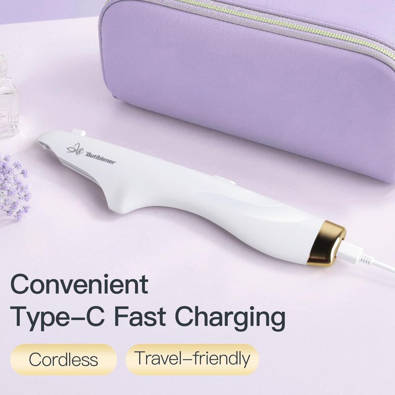 Dermaplane-razor for Women Face,Sonic Dermaplane,Sonic Dermaplaning Tool,Face Shaver Facial Hair Removal & Peach Fuzz Romover + 12 Blades (White With Gold Accent)