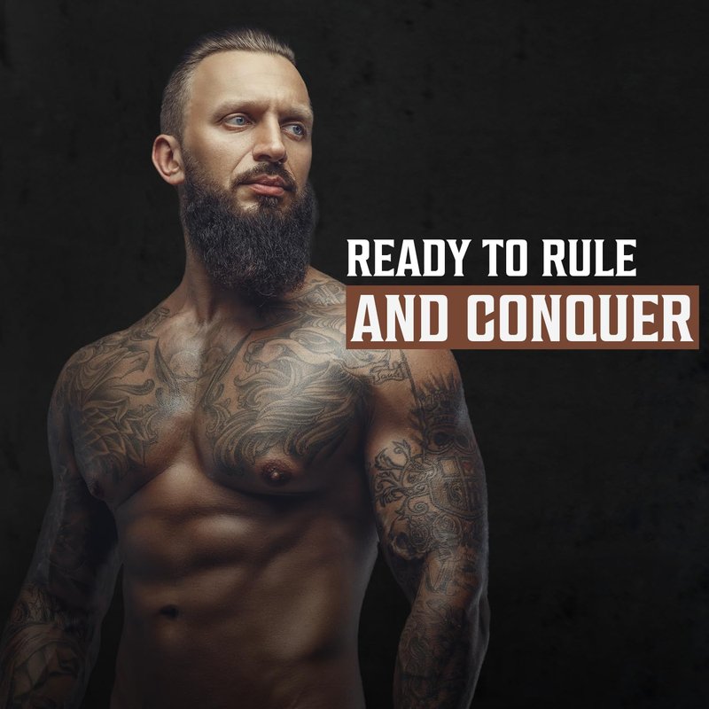 Viking Revolution Beard Conditioner w/Argan & Jojoba Oils - Softens & Strengthens - Sandalwood Scent - Beard Conditioner w/Beard Oil (17oz Conditioner)