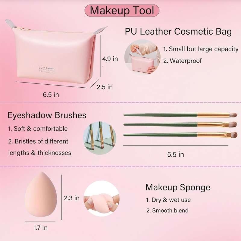 Makeup Set for Women - Complete Kit for Beginners & Pros | Travel-Friendly Eyeshadow Palette, Lip Gloss & More