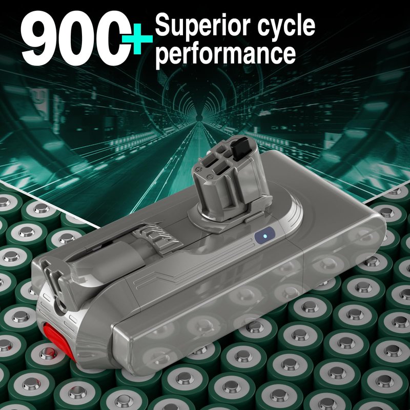 EGR 9000mAh V11 Battery Replacement Compatible with Dyson Click-in Installation for Extra/Absolute/Animal/Torque/Drive/Outsize/V11/V15/SV15/SV22/970425-01 Vacuum (Not for Screw-in Models)