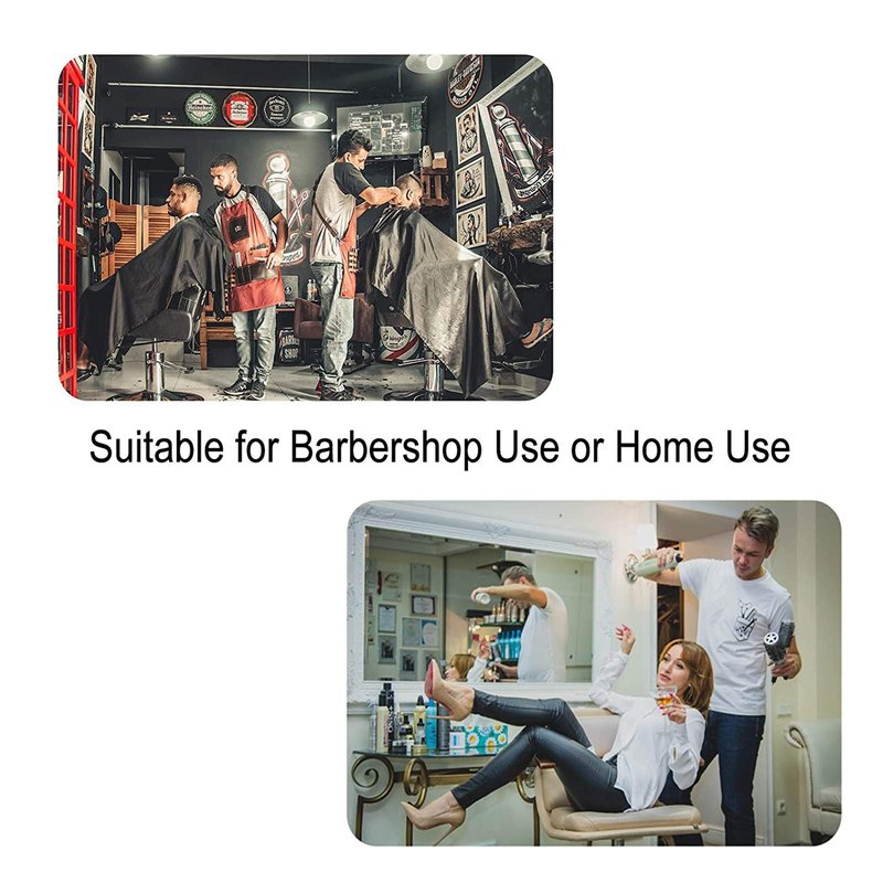 Pelocapa Barber Cape for Men with Copper Snap Closures, Professional Hair Salon Cutting Cape, Large Waterproof Hairdressing Gown for Hairstylist- 63”× 56”
