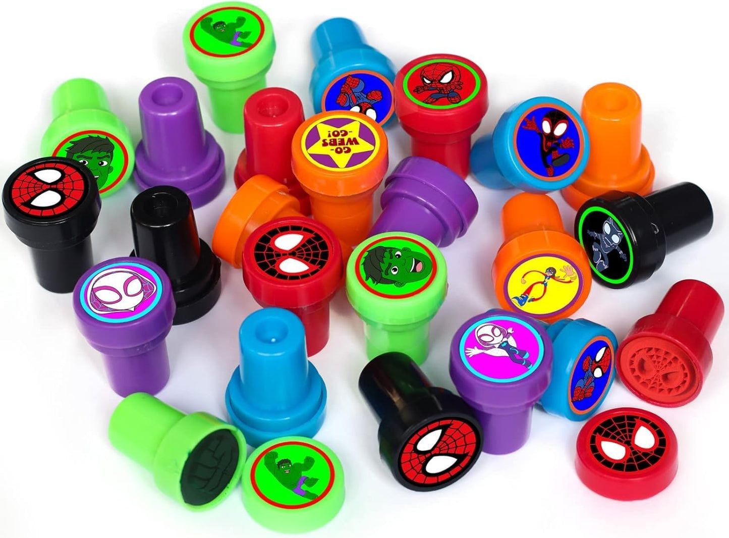 Spide Stampers - 24 Pcs Birthday Party Supplies | Fun Goody Bag Fillers & Party Favors