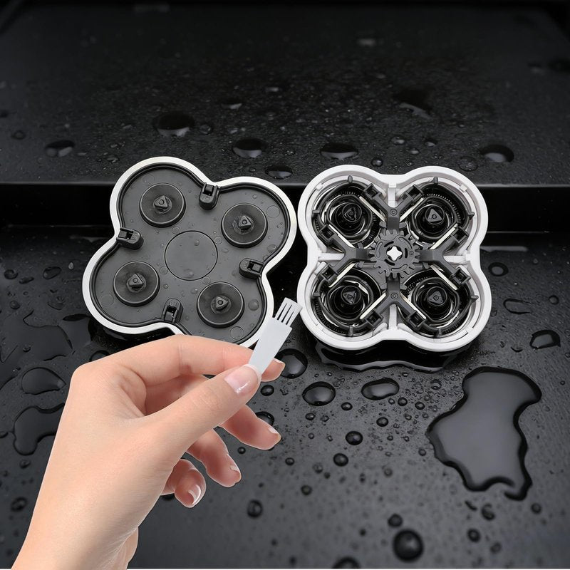 Women Legs Replacement Heads with 2 Cleaning Brush Protective Case, 4 Floating head Leg Shaver for Electric Legs Shaver Electric Hair Remover Body, 2 Pack