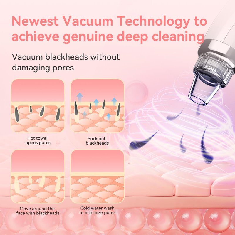 Blackhead Remover Pore Vacuum Pore Cleaner Electric Comedone Whitehead Extractor Tool