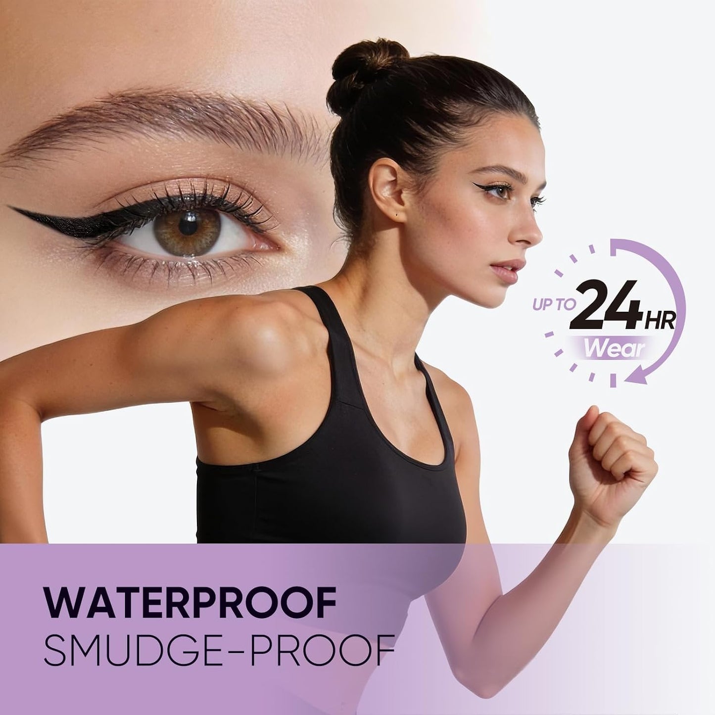 2CHILL Dual-Ended Rotating Eyeliner Stamp Pen Set - Waterproof, Smudge-Proof | Black & Brown