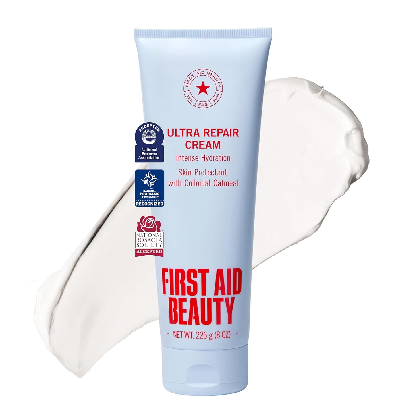First Aid Beauty Ultra Repair Cream - Intense Hydration Face & Body Moisturizer | Eczema Support, Fragrance-Free