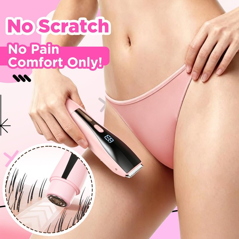 Bikini Trimmer for Women 2-in-1 High Power Epilators Hair Removal Waterproof Electric Razors Women's Electric Razor Pubic Hair Trimmer Shaver for Women for Ladies Pubic, Face, Underarms, Legs