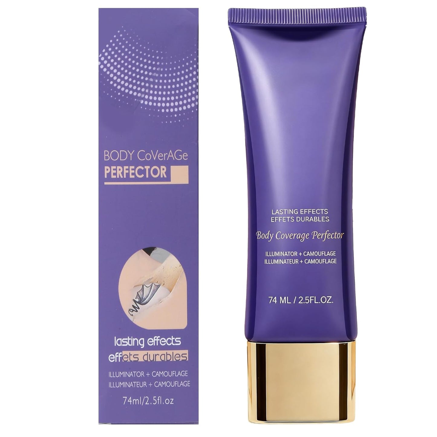 Tattoo Cover Up Concealer - Full Coverage for Uneven Skin, Blemishes & Scars | 24Hr Sweatproof, 2.5 oz, Light