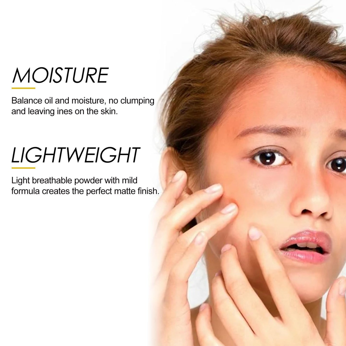 Powder sunscreen for face, SPF 50 Brush Sunscreen Powder for Face & Scalp,Lasting Lightweight Breathable, for All Skin