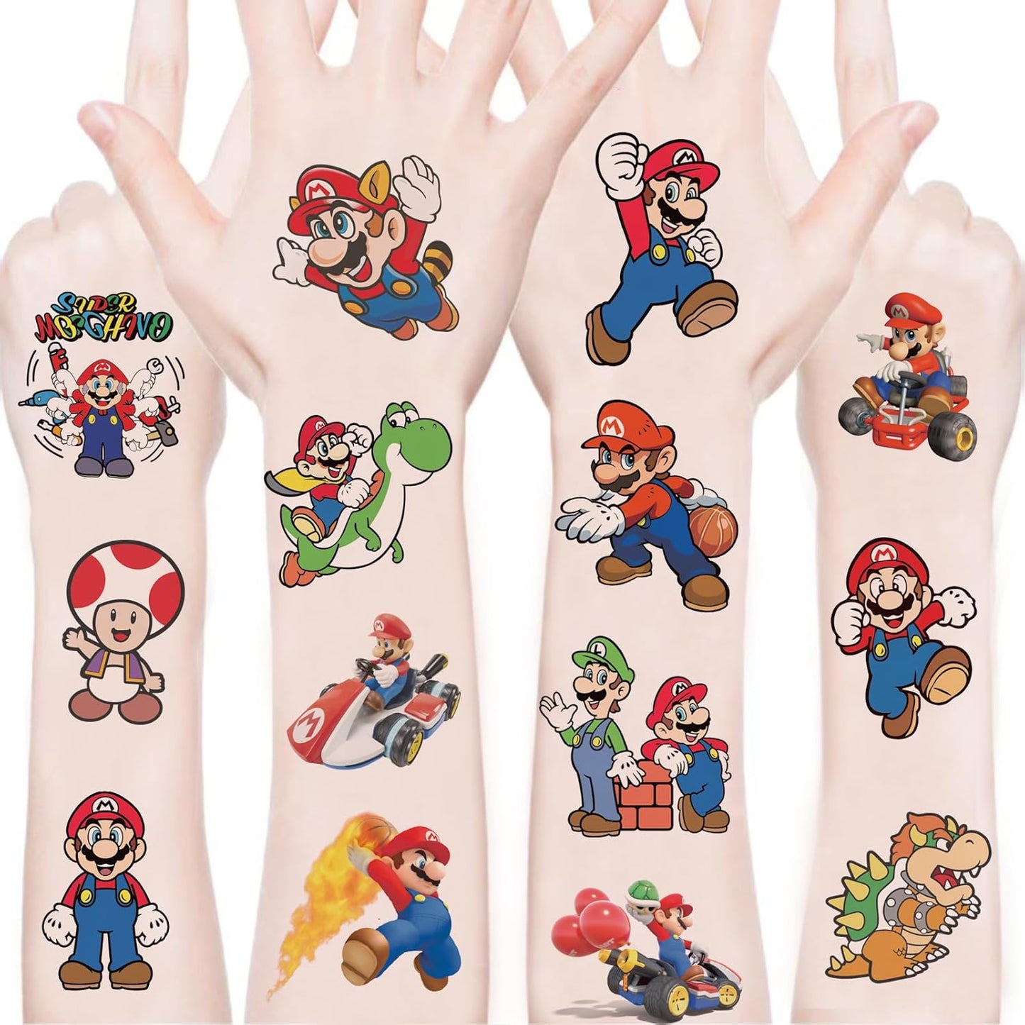 Spider-Man Temporary Tattoos - 100 Sheets Birthday Party Supplies | Fun Cartoon Stickers for Kids
