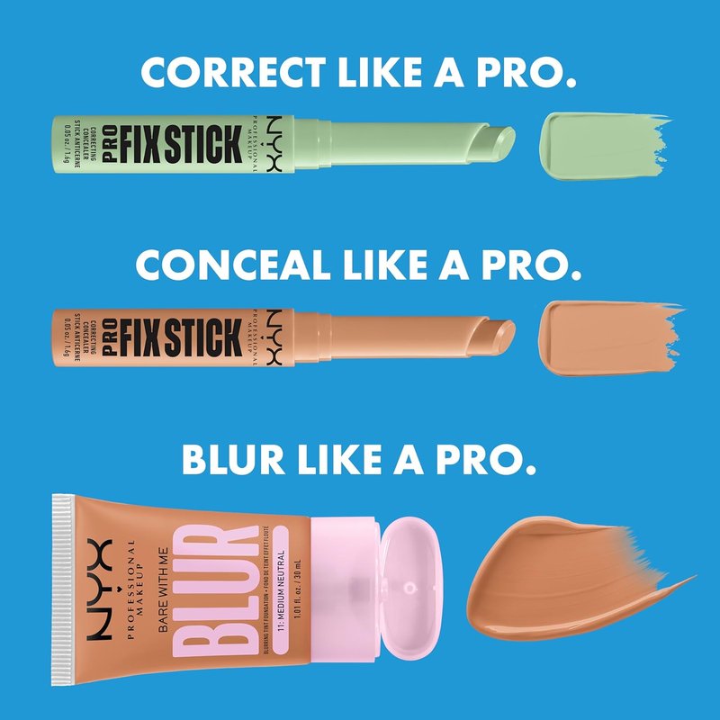 NYX Pro Fix Stick Concealer - Buildable Medium Coverage | Pink Shade