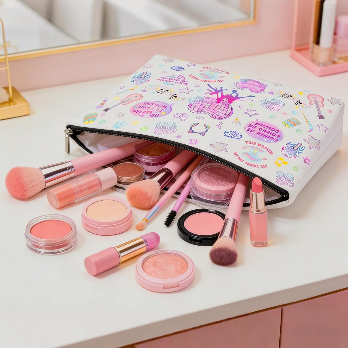 Kpop Merch Makeup Bag | Perfect Gift for K-Pop Fans | Stylish & Functional Design