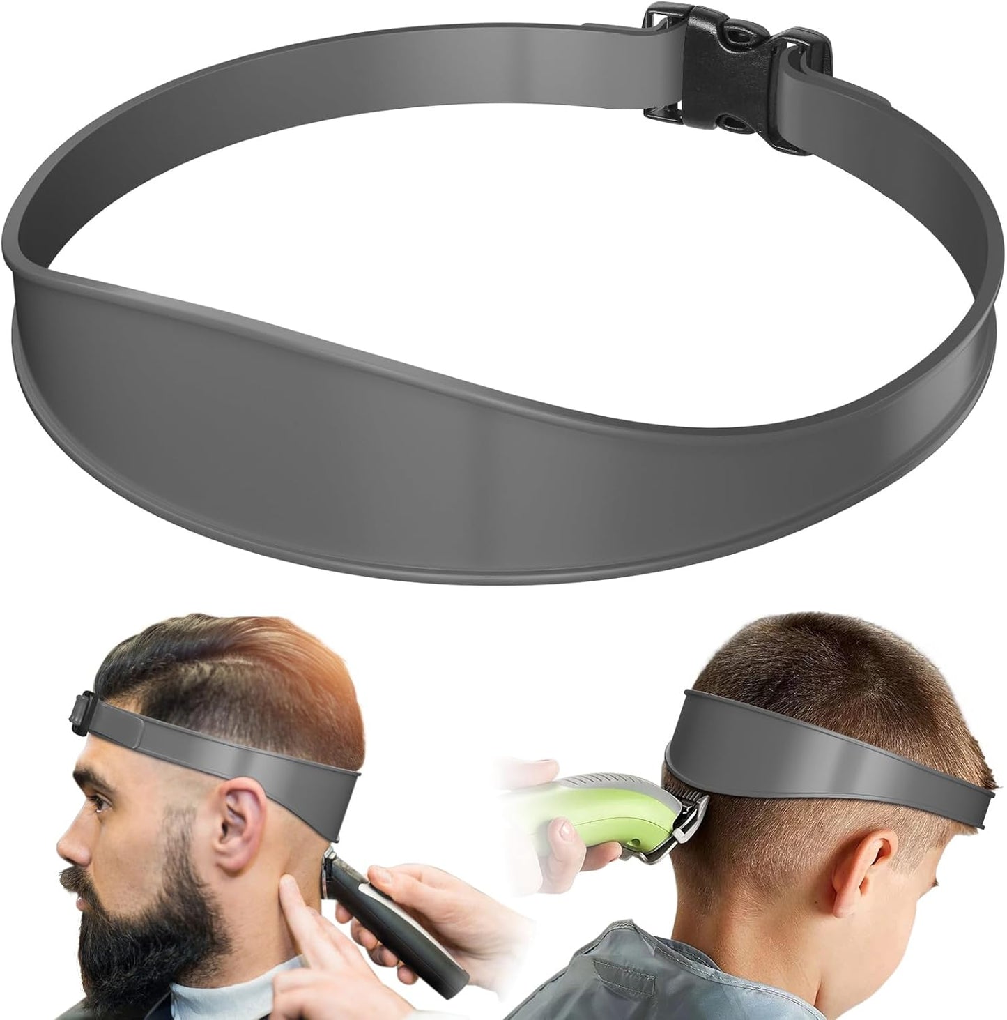 AOMGD Neckline Shaving Template - Adjustable Hair Trimming Guide for DIY Haircuts | Portable Red Tool