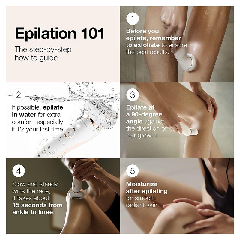 Braun Epilator Silk-épil 9 9-020 with Flexible Head, Facial Hair Removal for Women, Hair Removal Device, Shaver & Trimmer, Cordless, Rechargeable, Wet & Dry, Beauty Kit with Body Massage Pad