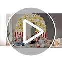Popcorn Arch Door Banner Set - 3 Pcs Movie Night Decorations