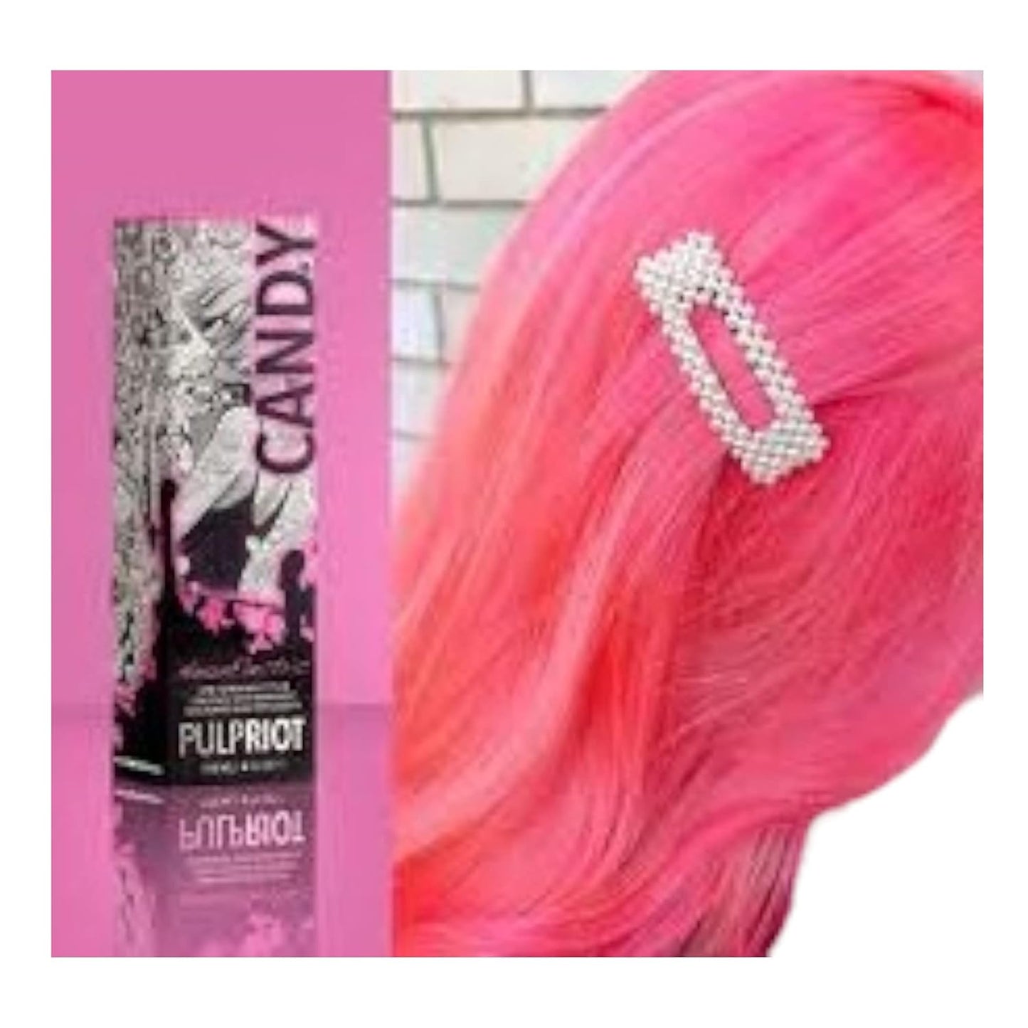 Pulp Riot Semi-Permanent Neon Hair Color - Vibrant Candy Shade | 4oz Tube