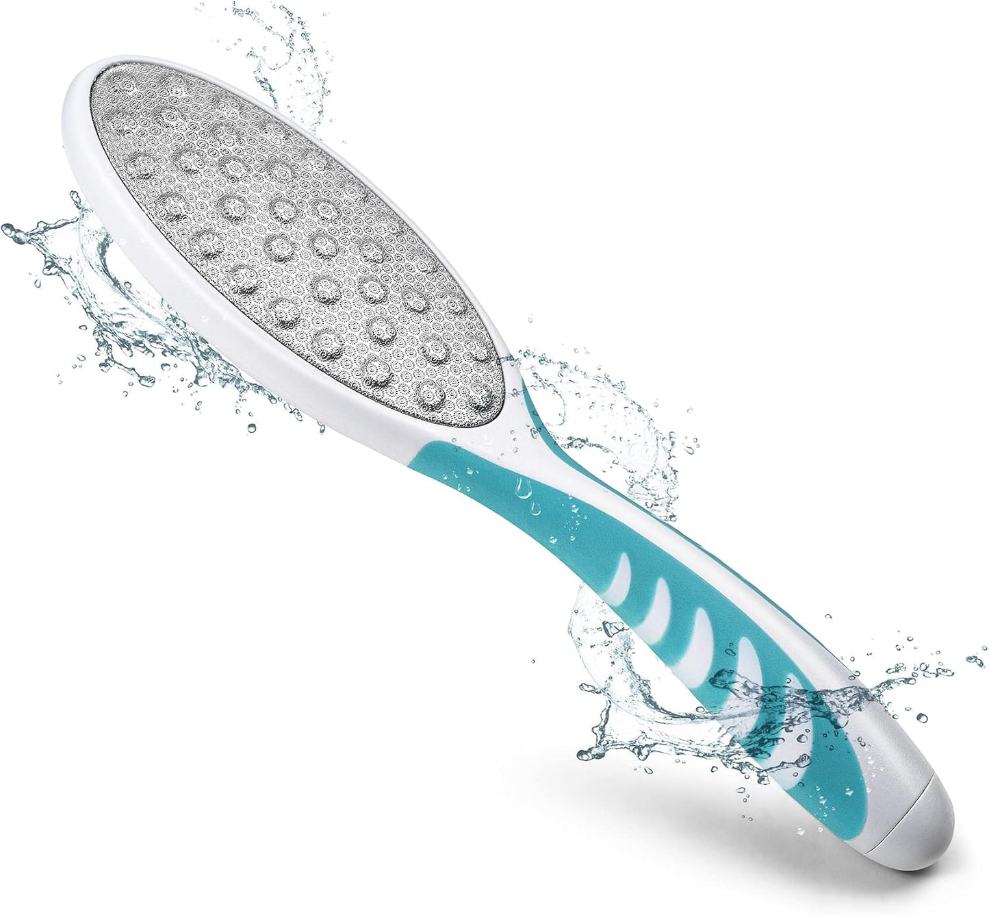 Nano Glass Foot File - Bamboo Handle Dead Skin Remover | Gentle Pedicure Tool for Soft Feet (Yellow)