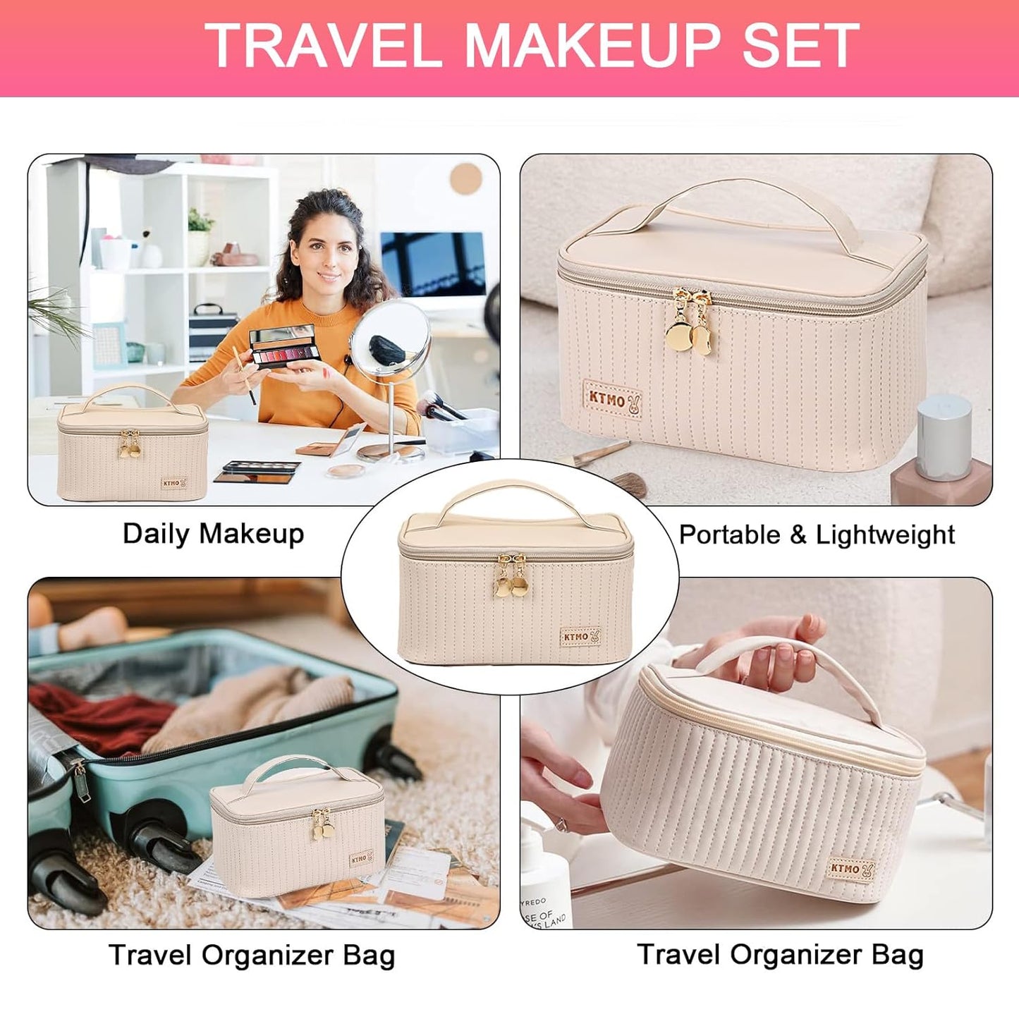 Makeup Kit for Women - All-in-One Travel Gift Set | Eyeshadow, Lipstick, Eyeliner & Brushes