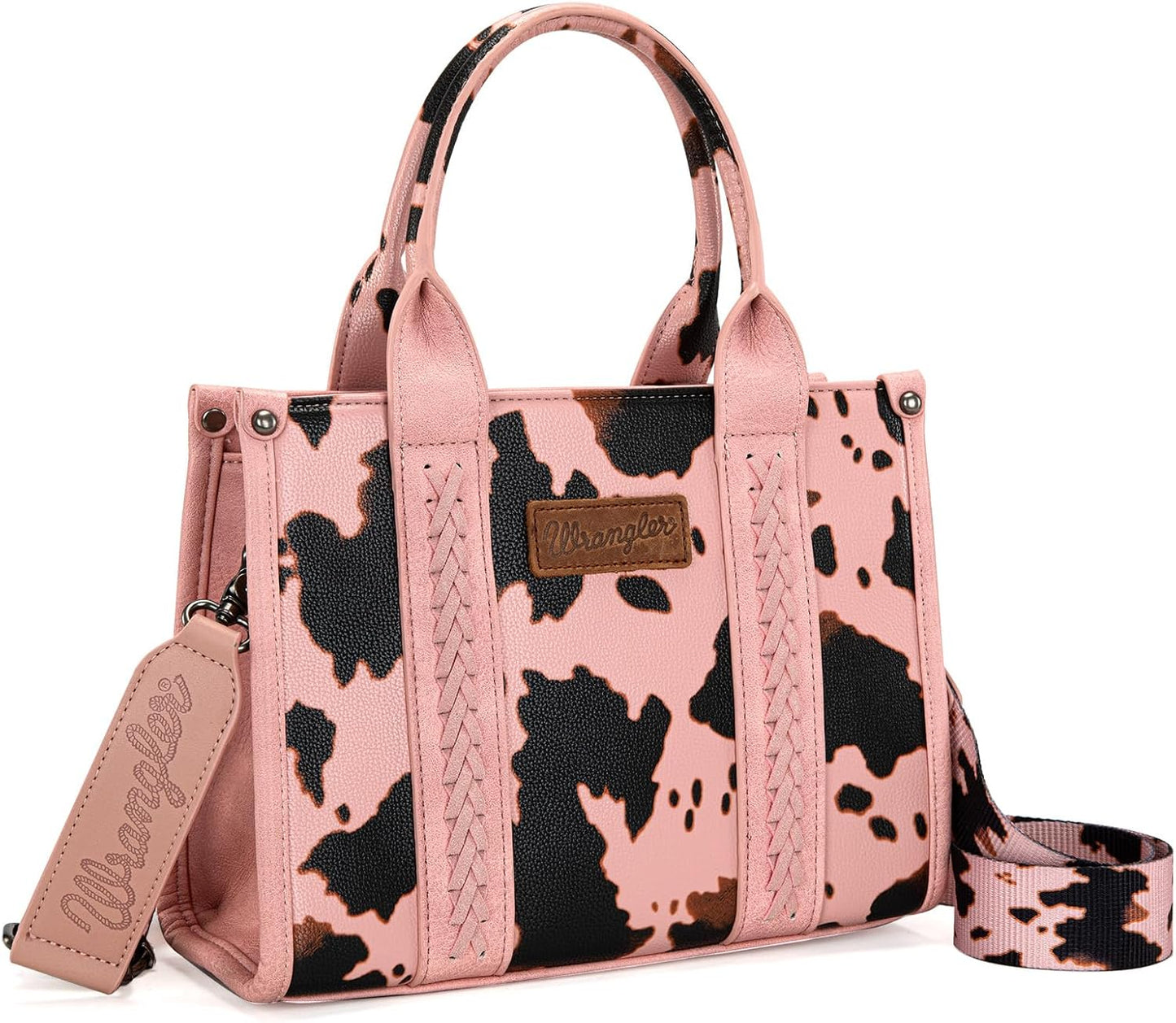 Montana West Tote Bag - Western Cow Print Purse for Women | Designer Top Handle Handbag