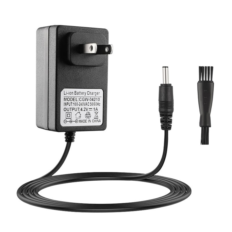 FNKTQL 4.2V Charger for Wahl Trimmer 9818 9818L 9888L 9916D 9918D Groomer Clipper 9854-600 9855 79600-2101 S004mu0400090, Replacement Wahl Shaver Trimmer Power Cord with Cleaning Brush