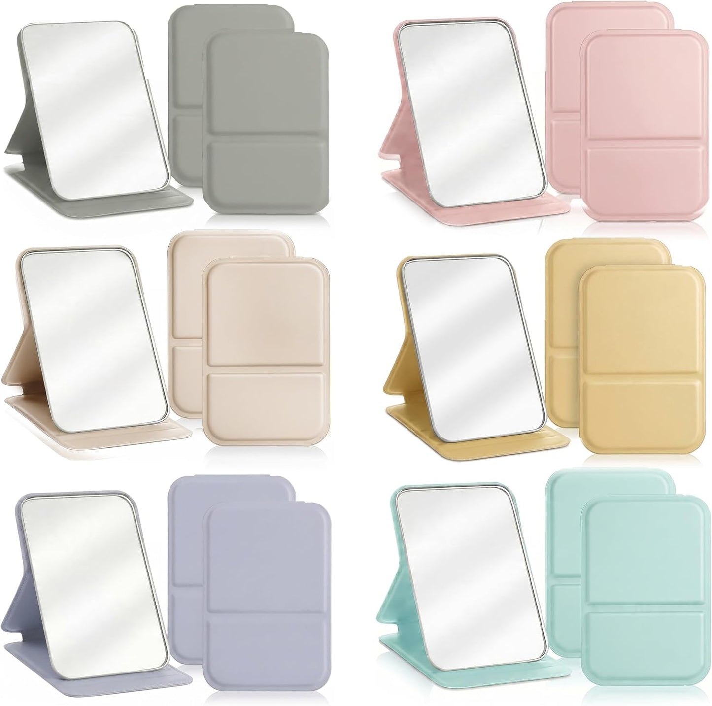 Compact Folding Pocket Mirrors - 18 Pack Mini Makeup Mirrors for Travel & Daily Use | Perfect for Women’s Parties