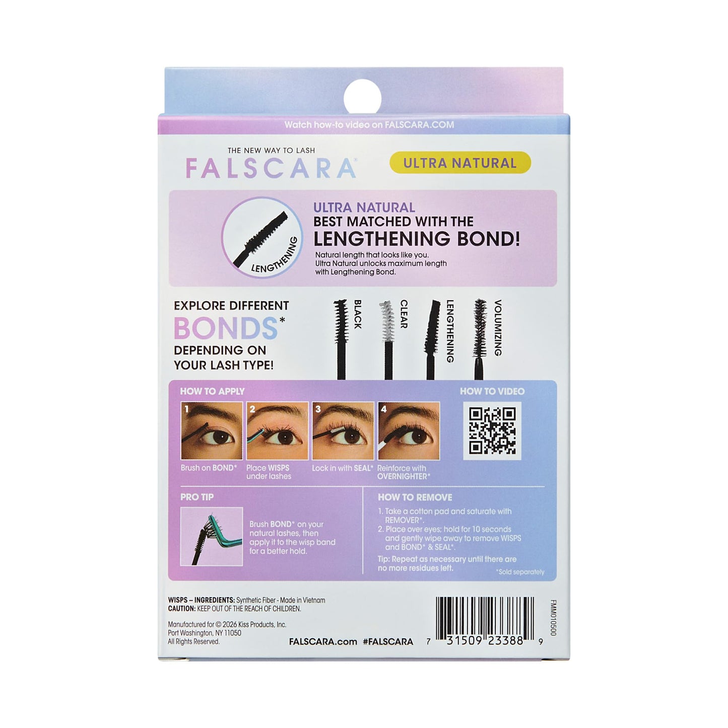 Falscara, False Eyelashes, Lash Clusters, 'Ultra Natural', 8mm-14mm, Includes 50 Wisps, Contact Lens Friendly, Easy to Apply, Reusable Lash Clusters