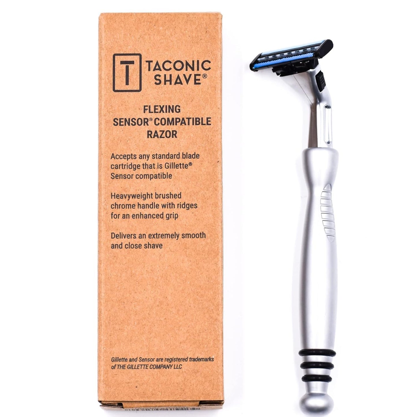 Gillette Sensor Compatible Triple Blade Razor - Heavyweight Pivot Head for a Smooth, Close Shave | Includes 1 Preloaded Blade