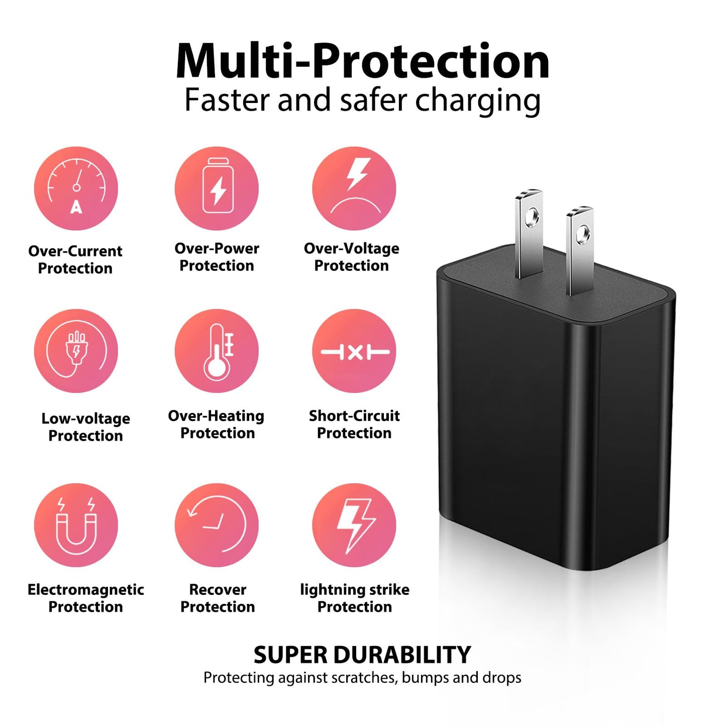 QKCOK 5V USB Wall Charger Adapter Block for Philips Norelco Shaver 2400 3600 3900, Philips Multigroom Series 5000 7000, OneBlade QP2724 Electric Trimmer and Shaver, Series X3001 S3341 Charging Block